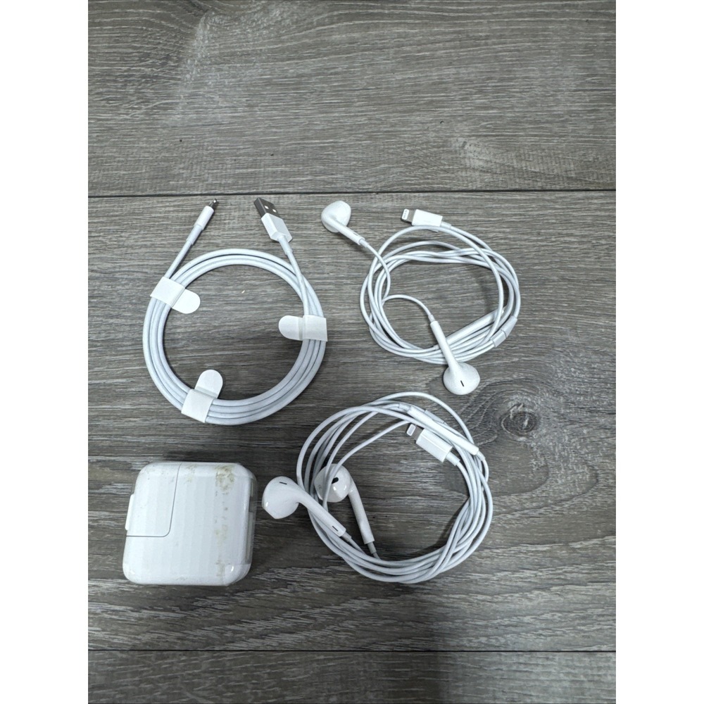 Apple 10W Genuine USB Wall Power Adapter Charger Lightning Cable for iPad iPhone